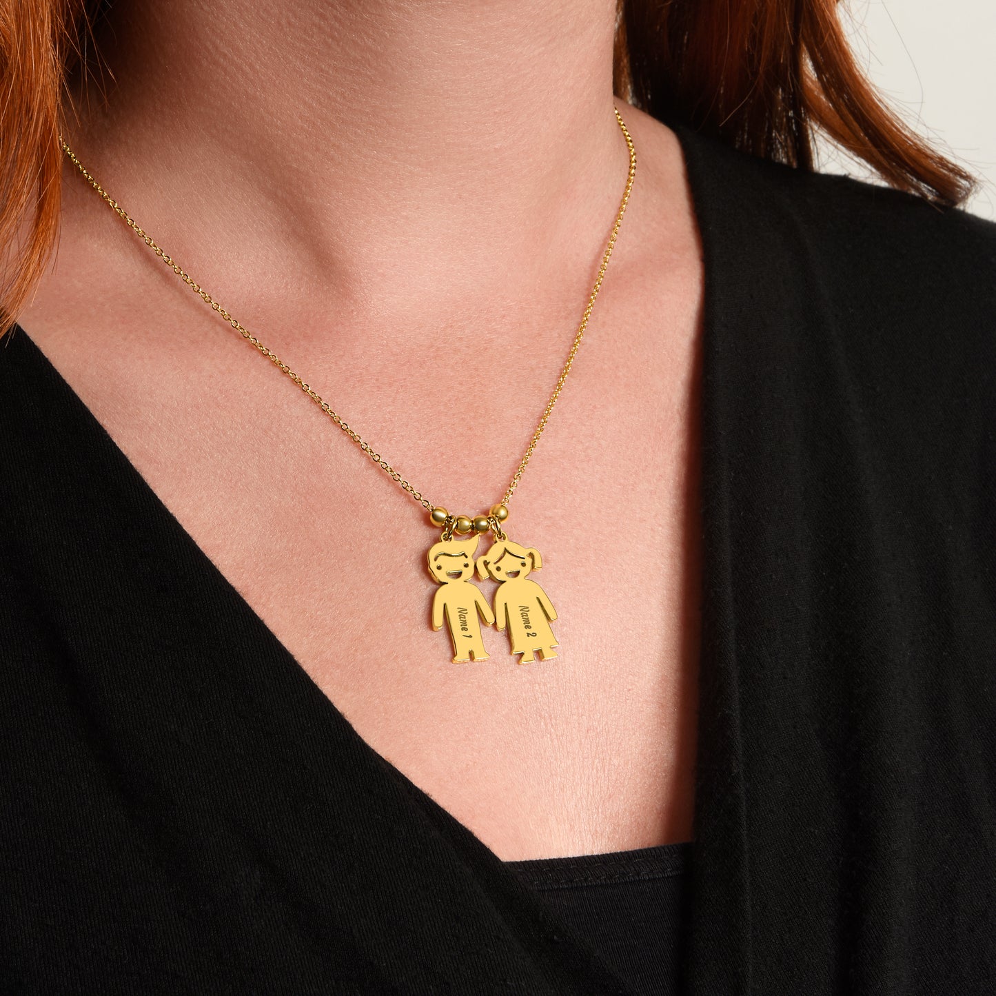 HeartScriptions - Engraved Baby Feet Necklace with Birthstone