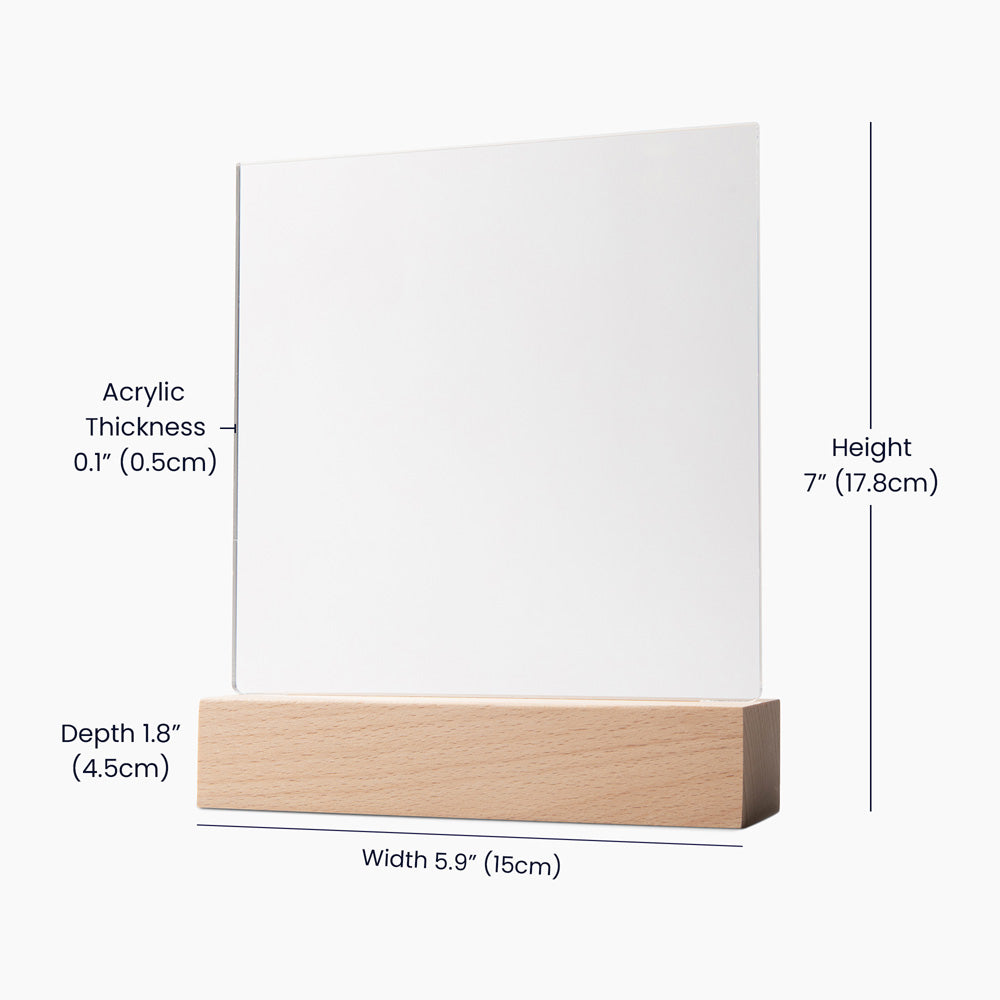 HeartWork - Acrylic Square Plaque - Space Room (Personalized)