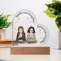 HeartWork - Acrylic Heart Plaque - Mother and Daughter (Personalized)
