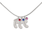 HeartScriptions - Engraved Baby Feet Necklace with Birthstone