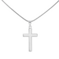 HeartScriptions - Engraved Stainless Steel Cross Necklace w/Snake Chain