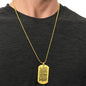 HeartScriptions - Engraved Dog Tag Necklace - Amazing Selfless Man Can Be Called Daddy