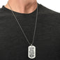 HeartScriptions - Engraved Dog Tag Necklace - Dad Thank You For Being My Hero