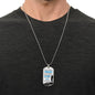 HeartArt - Graphic Dog Tag Necklace - Happy Birthday Dad, Love Your Son