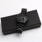 Heart of Time - Black Chronograph Engraved Watch - Badass Bonus Dad