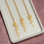 HeartCalligraphy - Custom Flower Name Necklace