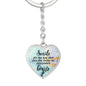 HeartArt - Graphic Heart Keychain - Smile
