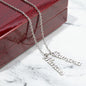HeartCalligraphy - Custom Multi Vertical Name Necklace