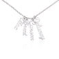 HeartCalligraphy - Custom Multi Vertical Name Necklace