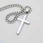 HeartScriptions - Engraved Stainless Steel Cross Necklace w/Ball Chain