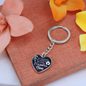 HeartArt - Graphic Heart Keychain - New Beginnings