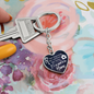 HeartArt - Graphic Heart Keychain - New Beginnings