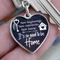 HeartArt - Graphic Heart Keychain - New Beginnings