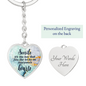 HeartArt - Graphic Heart Keychain - Smile
