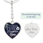 HeartArt - Graphic Heart Keychain - New Beginnings