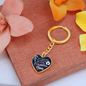 HeartArt - Graphic Heart Keychain - New Beginnings