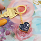 HeartArt - Graphic Heart Keychain - New Beginnings