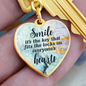 HeartArt - Graphic Heart Keychain - Smile