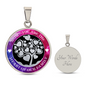 HeartArt - Graphic Circle Necklace - Mom Heart of the Family
