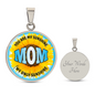 HeartArt - Graphic Circle Necklace - Mom, You Are My Sunshine