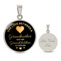 HeartArt - Graphic Circle Necklace - Live Between a Grandmother and her Grandchildren