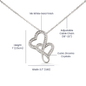 HeartStrings - Heart-to-heart Pendant Necklace - Best Friend I Cherish You