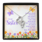 HeartStrings - Heart-to-heart Pendant Necklace - To My Sister