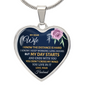 HeartArt - Graphic Heart Necklace - My Dear Wife The Distance