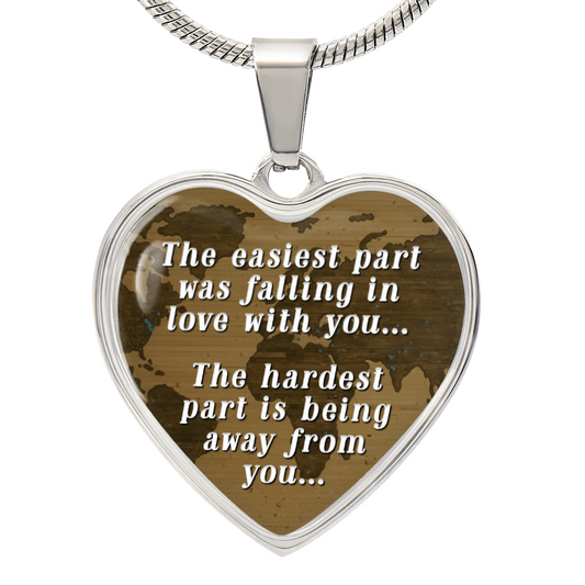 HeartArt - Graphic Heart Necklace - Falling In Love with You