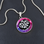 HeartArt - Graphic Circle Necklace - Mom Heart of the Family