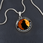 HeartArt - Graphic Circle Necklace - My Son is a Firefighter