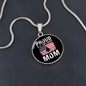 HeartArt - Graphic Circle Necklace - Proud US Air Force Mom