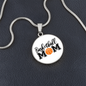 HeartArt - Graphic Circle Necklace - Basketball Mom