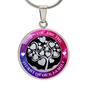 HeartArt - Graphic Circle Necklace - Mom Heart of the Family
