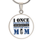 HeartArt - Graphic Circle Necklace - I Once Protected Her Proud Air Force Mom