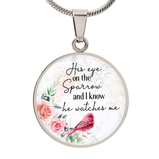 HeartArt - Graphic Circle Necklace - His Eye on the Sparrow