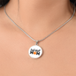HeartArt - Graphic Circle Necklace - Basketball Mom