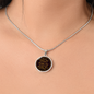 HeartArt - Graphic Circle Necklace - You are braver than you believe
