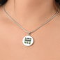 HeartArt - Graphic Circle Necklace - I Once Protected Him Proud Army Mom