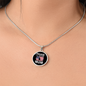 HeartArt - Graphic Circle Necklace - Proud US Air Force Mom