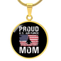 HeartArt - Graphic Circle Necklace - Proud US Air Force Mom