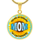 HeartArt - Graphic Circle Necklace - Mom, You Are My Sunshine