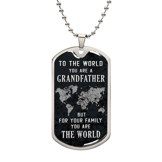 HeartArt - Graphic Dog Tag Necklace - Grandfather