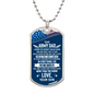 HeartArt - Graphic Dog Tag Necklace - To My Army Dad