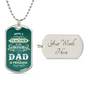 HeartArt - Graphic Dog Tag Necklace - Teacher Dad