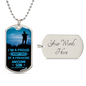HeartArt - Graphic Dog Tag Necklace - Proud Army Dad