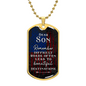HeartArt - Graphic Dog Tag Necklace - Dear Son