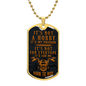 HeartArt - Graphic Dog Tag Necklace - Born To Ride