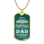HeartArt - Graphic Dog Tag Necklace - Teacher Dad