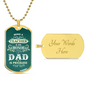 HeartArt - Graphic Dog Tag Necklace - Teacher Dad